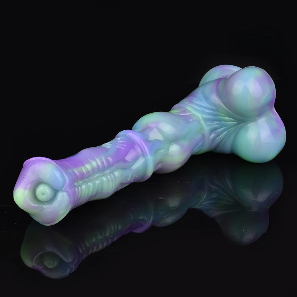 Dildo de Cavalo Realista para Mulheres e Homens, Pênis Animal Enorme, Brinquedo do Sexo de Silicone, Anal Plug com Ventosa, 9,8 in