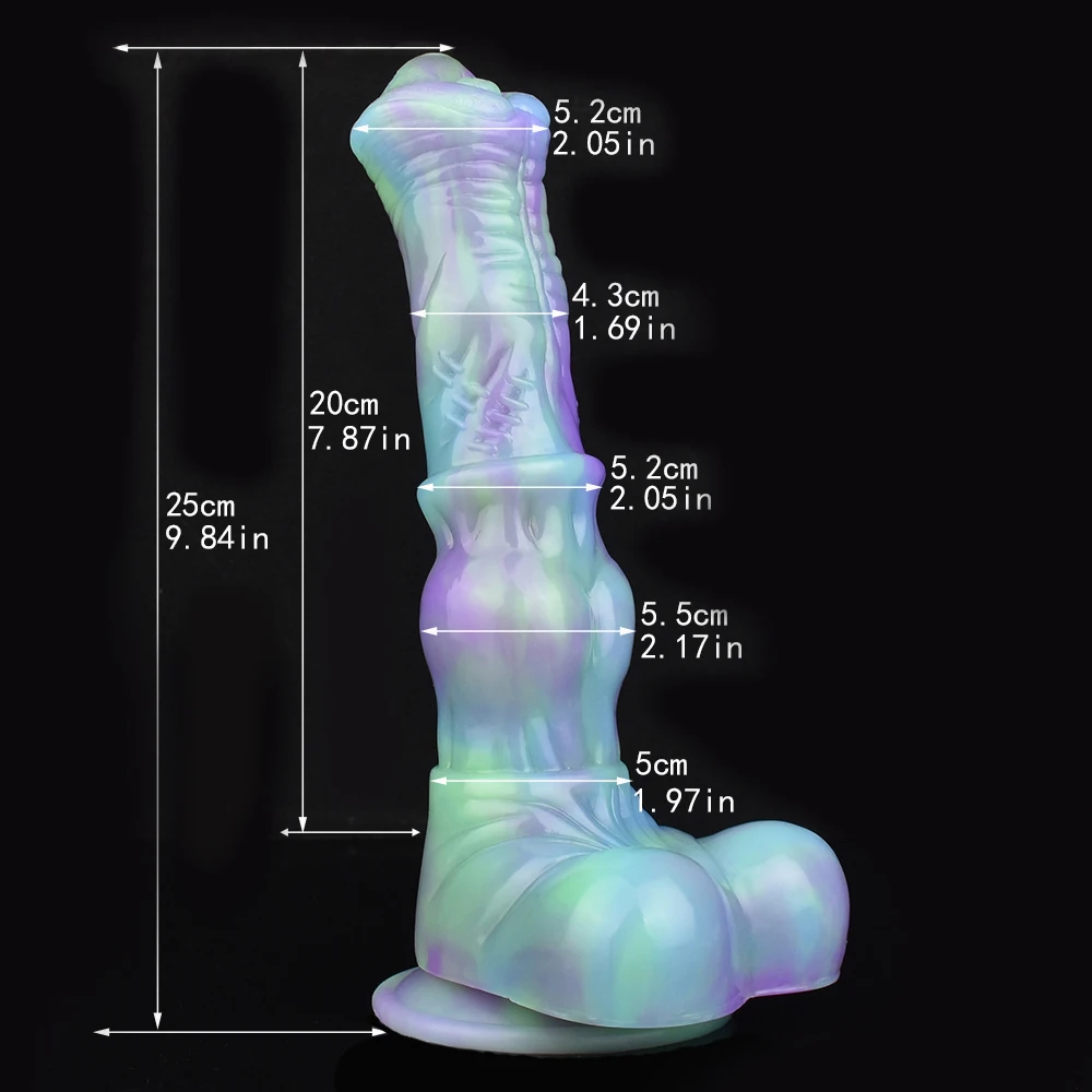 Dildo de Cavalo Realista para Mulheres e Homens, Pênis Animal Enorme, Brinquedo do Sexo de Silicone, Anal Plug com Ventosa, 9,8 in