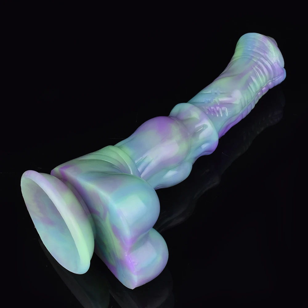 Dildo de Cavalo Realista para Mulheres e Homens, Pênis Animal Enorme, Brinquedo do Sexo de Silicone, Anal Plug com Ventosa, 9,8 in