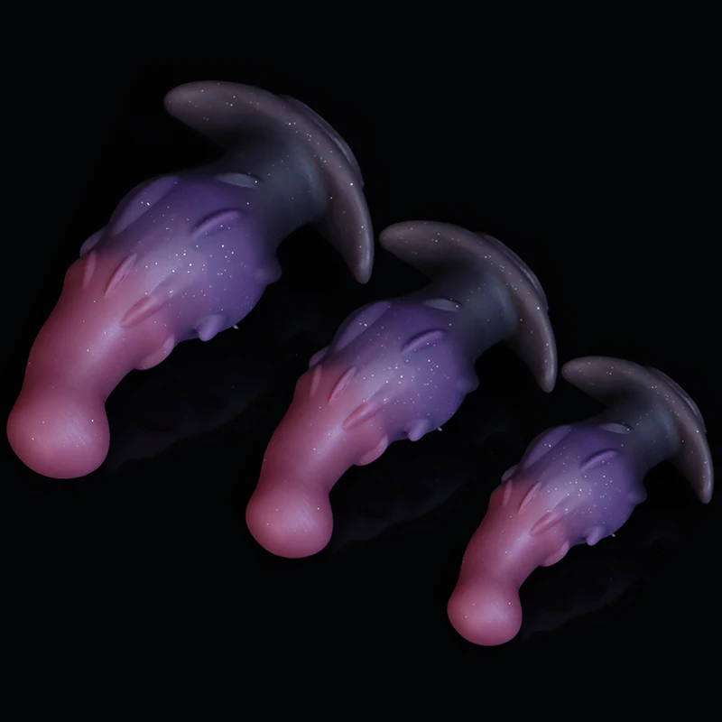 3 Tamanho Dildo Anal Plug Para Vestindo Enormes Anal Bedas Soft Butt Plug Sex Toys para Homens Mulheres Silicone Anal Dilatação Massagem de Próstata