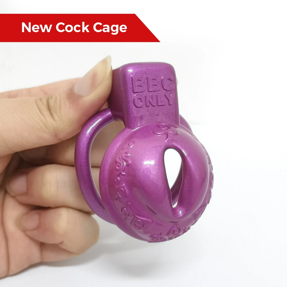 BBC ONLY Blue Pussy Vagina Chastity Cage Lock Penis Cage Bondage Belt Fetish Gay Ladyboy Sissy BDSM Sex​ Toy for A Men