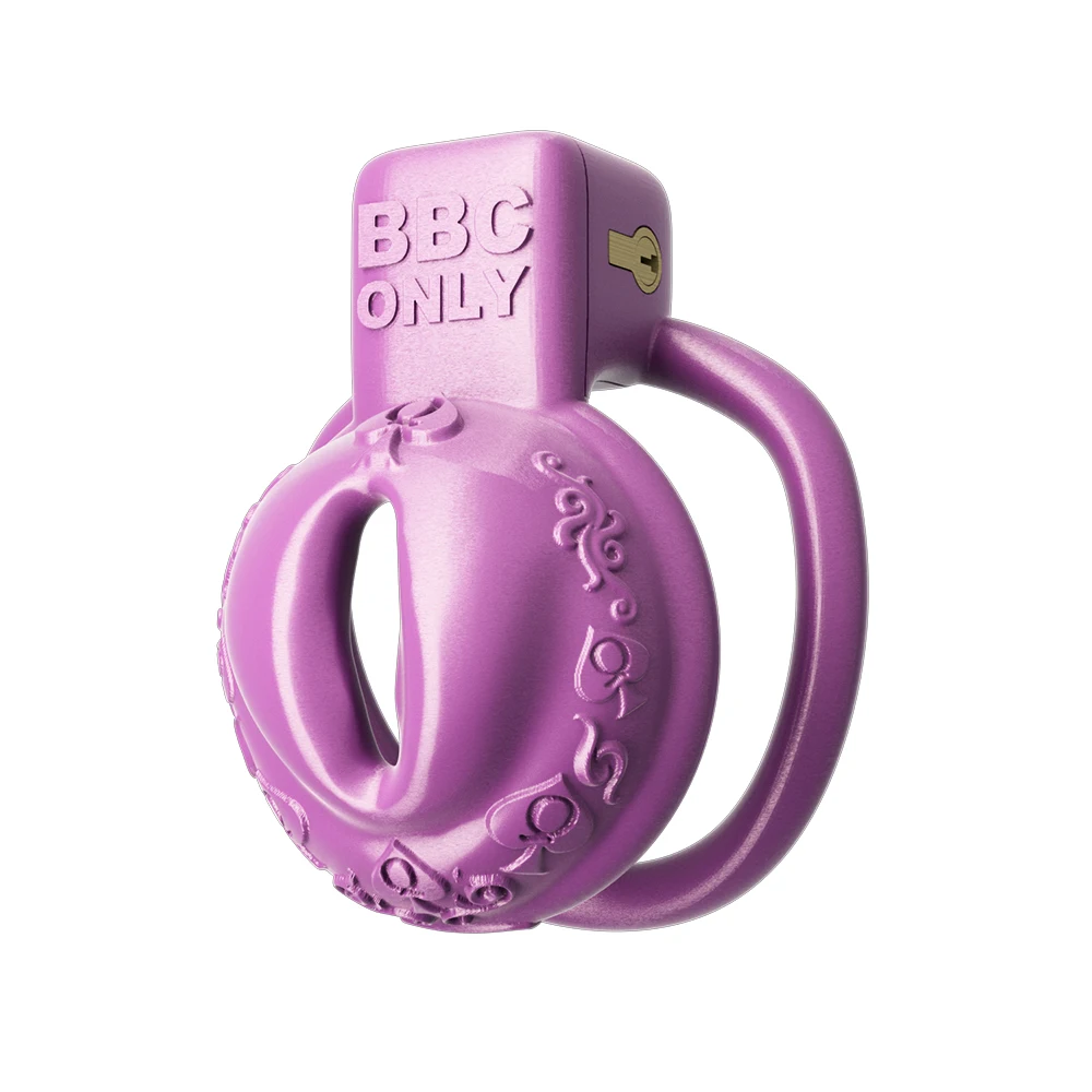 BBC ONLY Blue Pussy Vagina Chastity Cage Lock Penis Cage Bondage Belt Fetish Gay Ladyboy Sissy BDSM Sex​ Toy for A Men