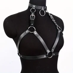 Espartilho de couro para mulheres, BDSM Bondage, roupas de fetiche gótico, roupa Rave Festival, cinto sexy