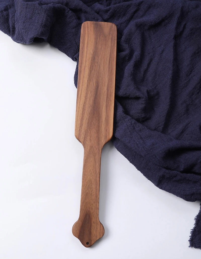 Handmade Genuine Walnut Wood Horse Whips Paddle, Submisso Riding Beat Bat Paddle, Treinamento do cavalo, Colheita, 34cm