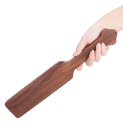 Handmade Genuine Walnut Wood Horse Whips Paddle, Submisso Riding Beat Bat Paddle, Treinamento do cavalo, Colheita, 34cm