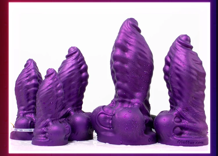 Oieffur Grande Ejaculação Vibrador Com Enema Bola Esguicho Líquido Roxo Esguichando Pênis Com Ventosa Brinquedos Sexuais Para Homens E Mulheres