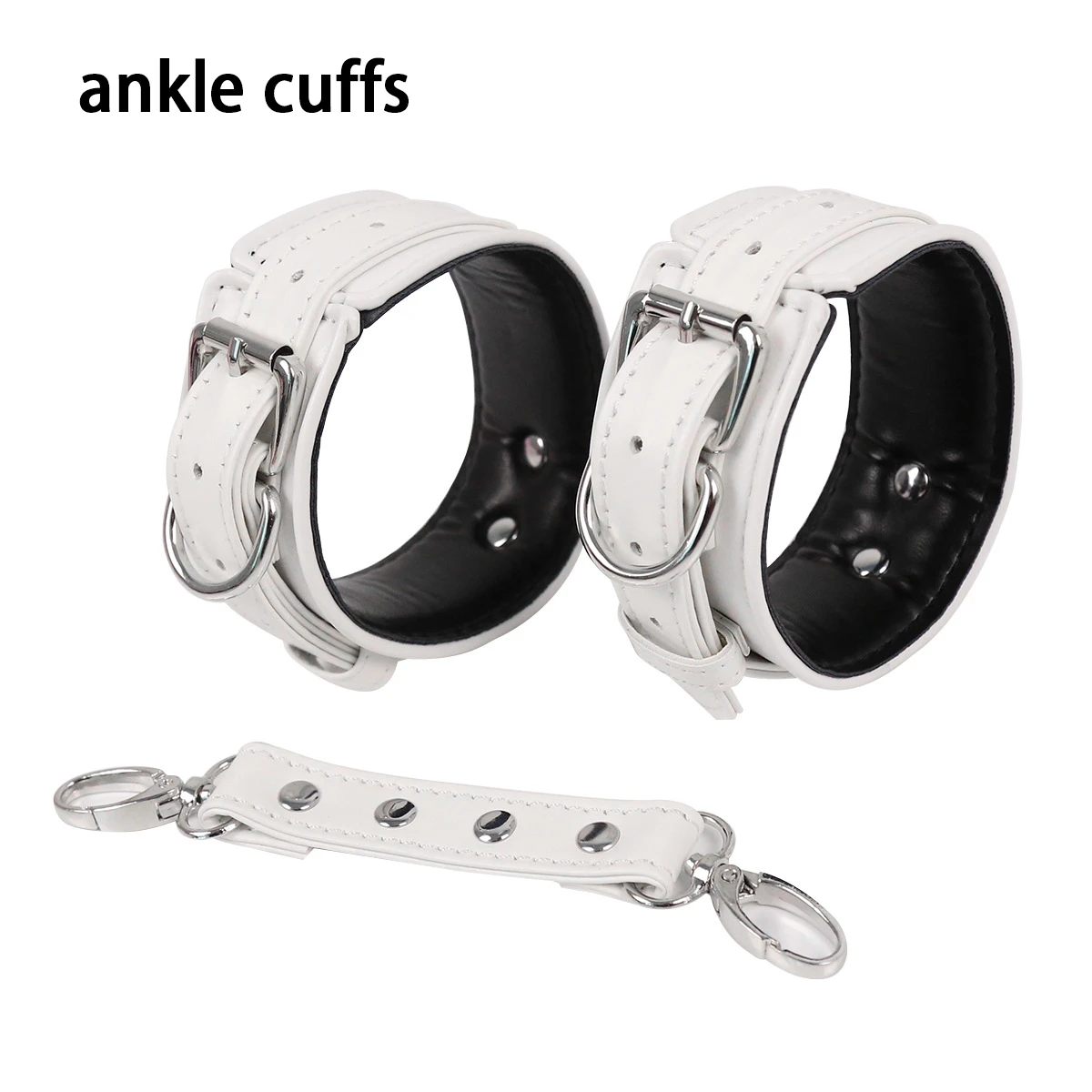 white ankle cuffs