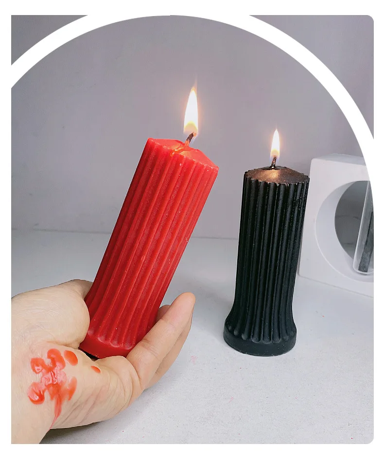 Vela anti-queima de cera de baixa temperatura, 48 ° Drop Candles Velas cilíndricas de baixa temperatura