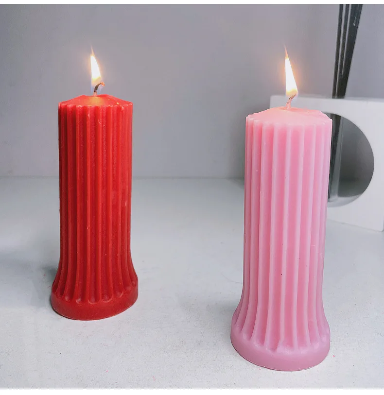 Vela anti-queima de cera de baixa temperatura, 48 ° Drop Candles Velas cilíndricas de baixa temperatura