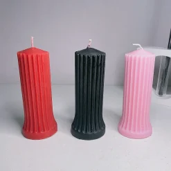 Vela anti-queima de cera de baixa temperatura, 48 ° Drop Candles Velas cilíndricas de baixa temperatura