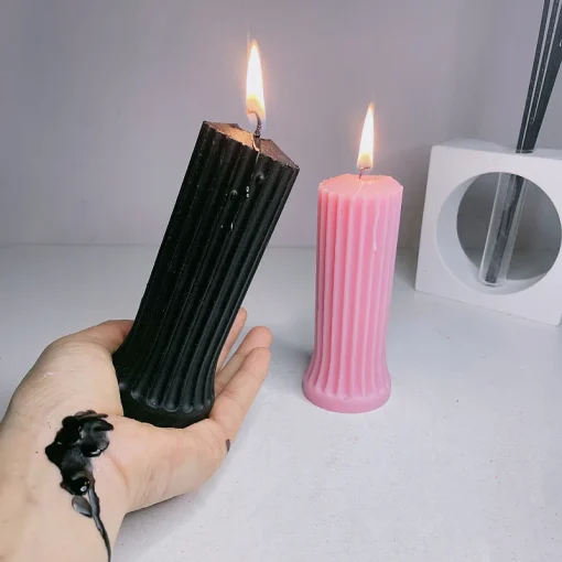 Vela anti-queima de cera de baixa temperatura, 48 ° Drop Candles Velas cilíndricas de baixa temperatura