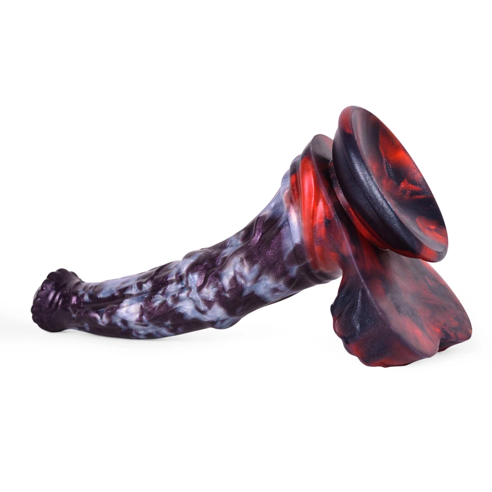 FAAK Silicone Horse Dildo With Sucker Fantasy Animal Penis Sex Toy For Women clit Massage Stimulate Female Masturbator Anal Plug