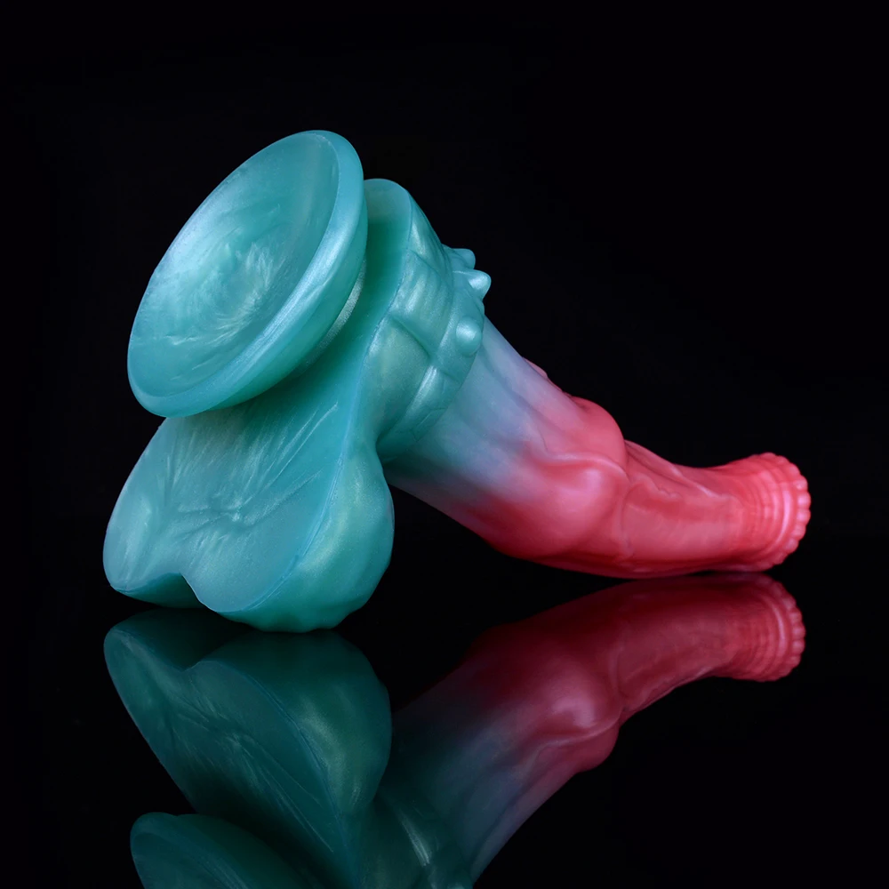 FAAK Silicone Horse Dildo With Sucker Fantasy Animal Penis Sex Toy For Women clit Massage Stimulate Female Masturbator Anal Plug