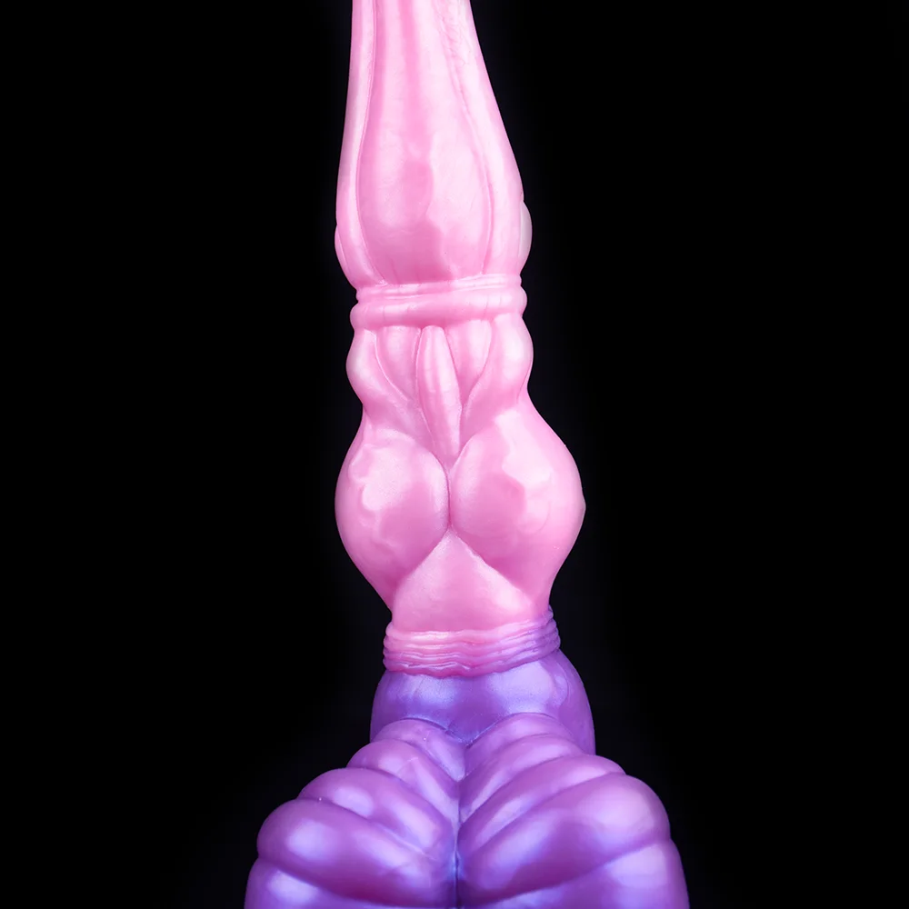 FAAK Silicone Long Realistic Animal Penis Fantasy Knot Horse Dildo With Suction Cup Sex Toys For Women Masturbator Adult Games