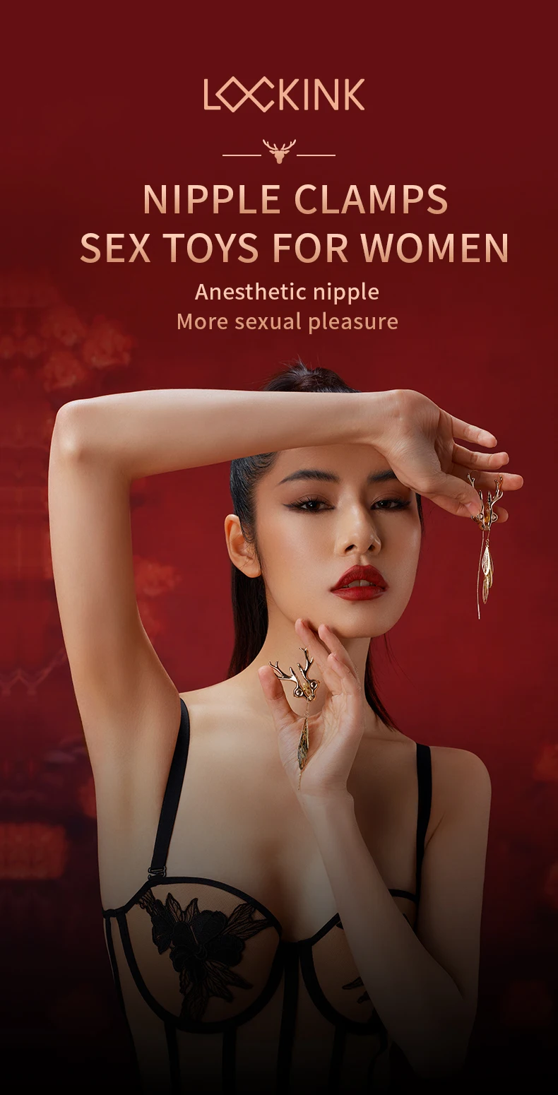 Zinc Alloy Deer Modeling Nipple Clamps SM Sexual Couples Clitoral Stimulation Teasing Nipple Flirting Punishment Props Supplies