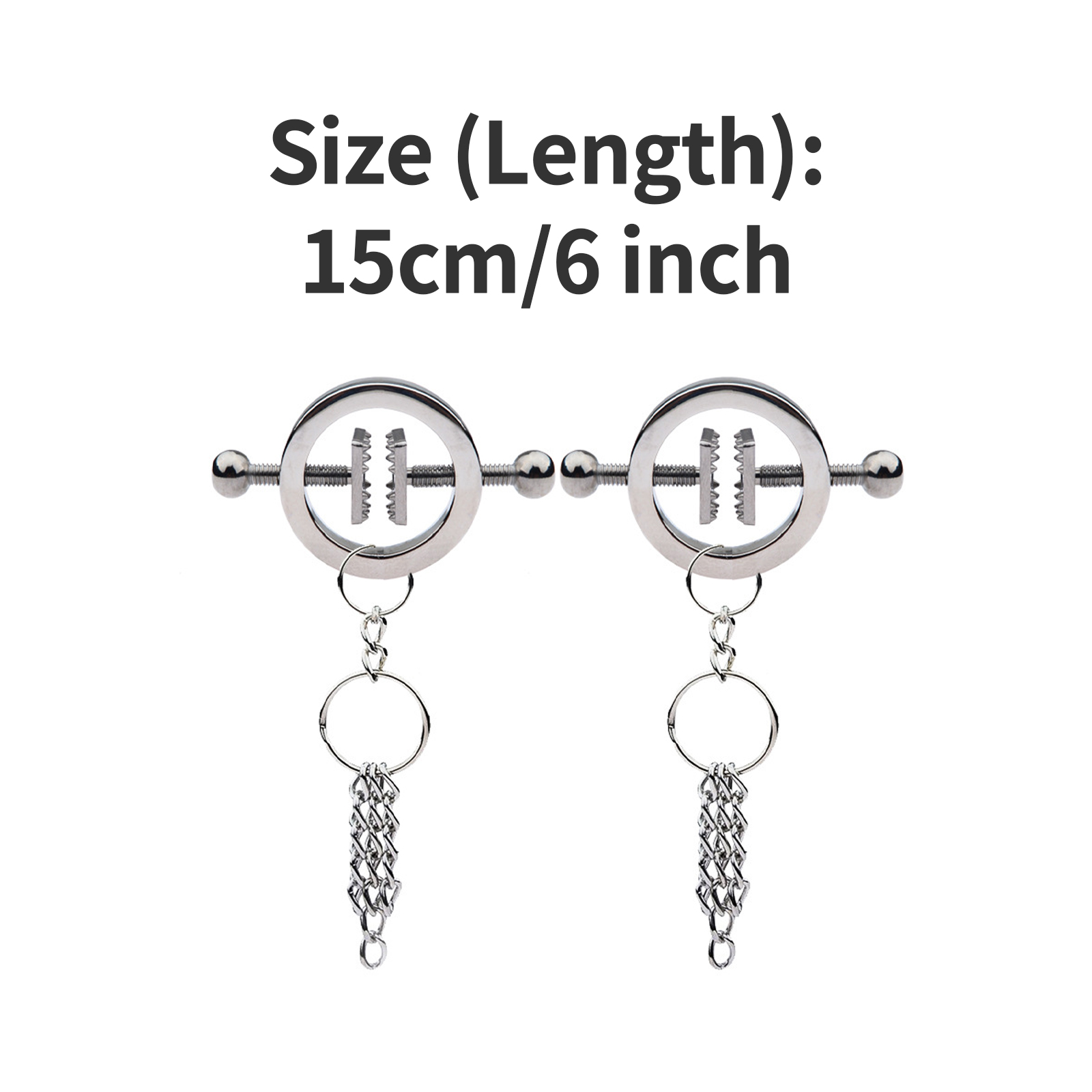 2Pcs Non-Piercings Nipple Shields Rings Circle Clamps Nail Plate Breast Clamps with Internal Spike Sexy Body Breast Jewelry Gift