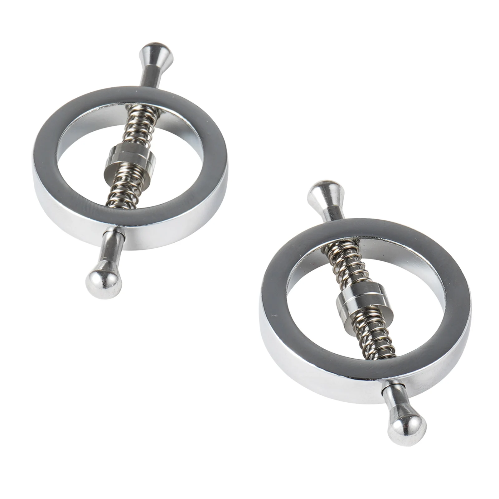 2Pcs Non-Piercings Nipple Shields Rings Circle Clamps Nail Plate Breast Clamps with Internal Spike Sexy Body Breast Jewelry Gift