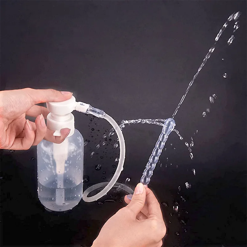 1PCS 600ML Rectal Syringe Clean Stream Anal Douche Enema Colon Cleaner Kit For Women