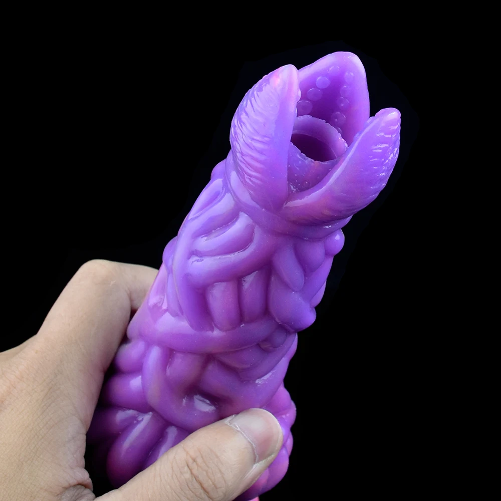 YOCY Glowing Push On Ovipositor Toy Anal Trainer Lay-Egg Fantasy Vaginal Prostate Climax Alien Sex Toys For Women Men