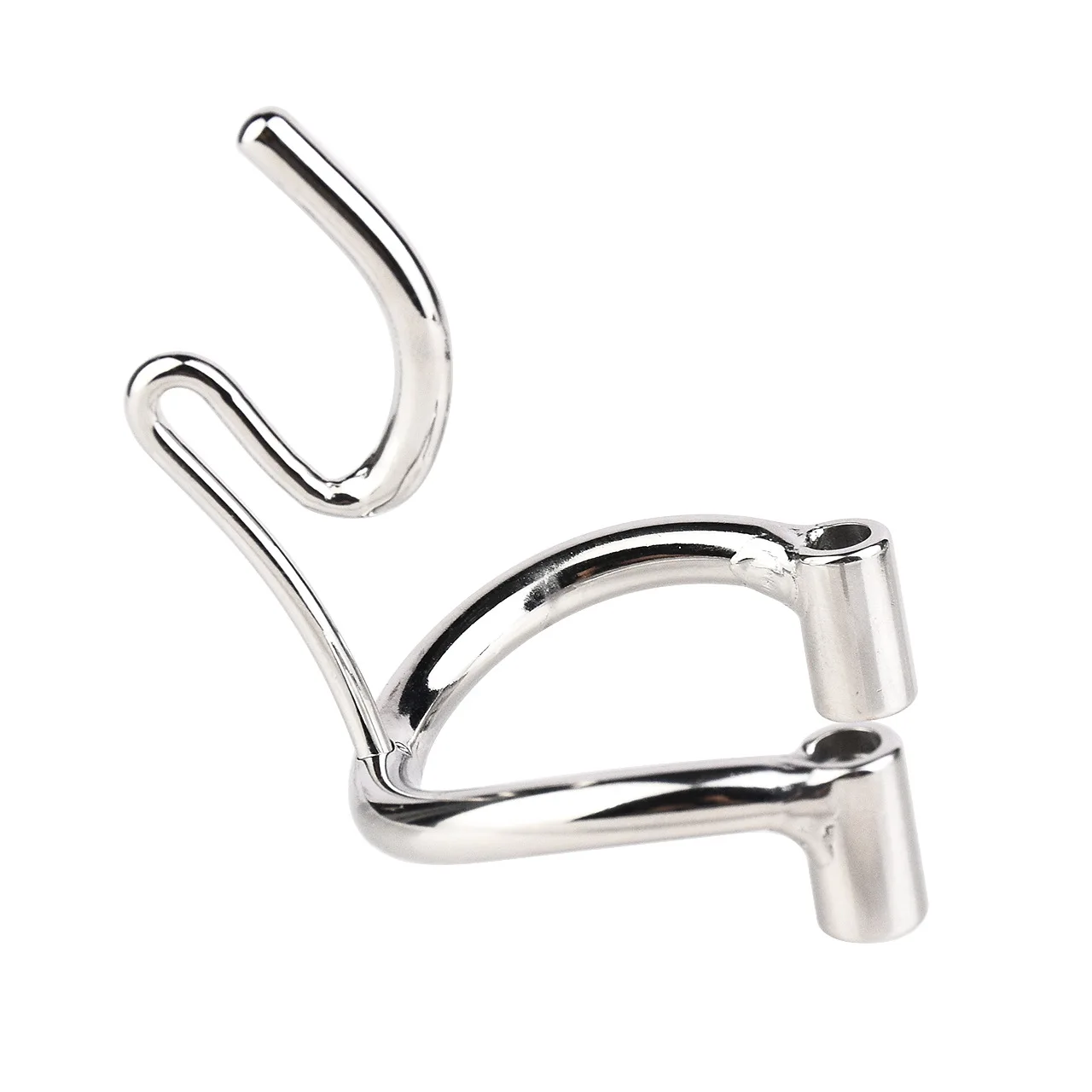 Stainless Steel Male Chastity Device with Removable PA Puncture Cock Cage Arc Penis Ring Sex Toys for Men Erotic Urethral Lock