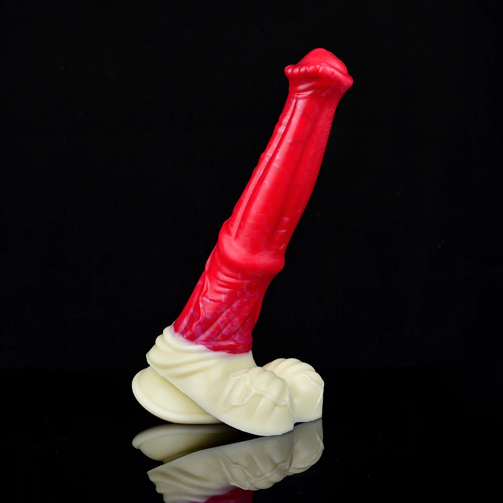 NNSX Soft Horse Dildo Fantasy Penis with Suction Cup Prostate Massager G-spot Stimulate Anal Dilator Sex Toys for Women Men