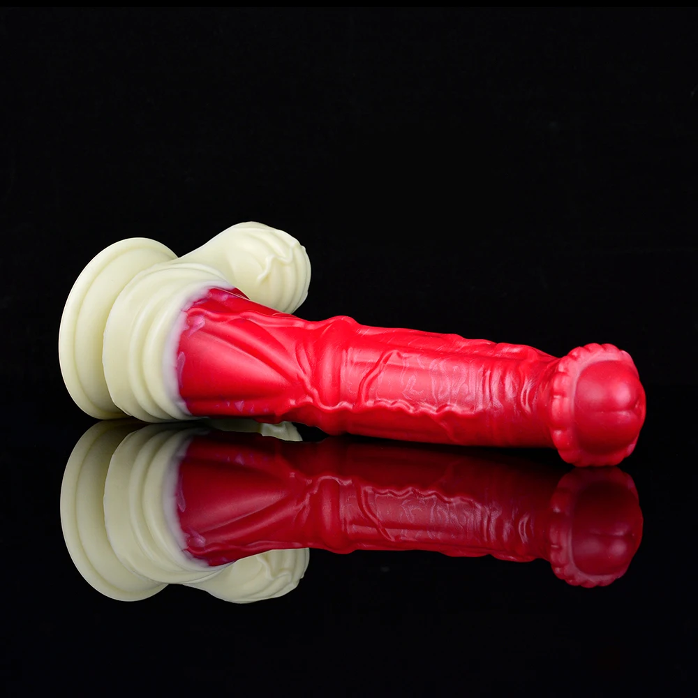 NNSX Soft Horse Dildo Fantasy Penis with Suction Cup Prostate Massager G-spot Stimulate Anal Dilator Sex Toys for Women Men