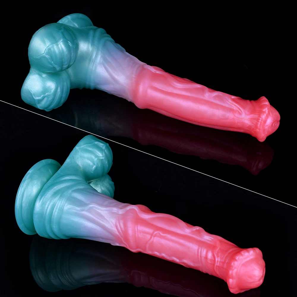 NNSX Soft Horse Dildo Fantasy Penis with Suction Cup Prostate Massager G-spot Stimulate Anal Dilator Sex Toys for Women Men