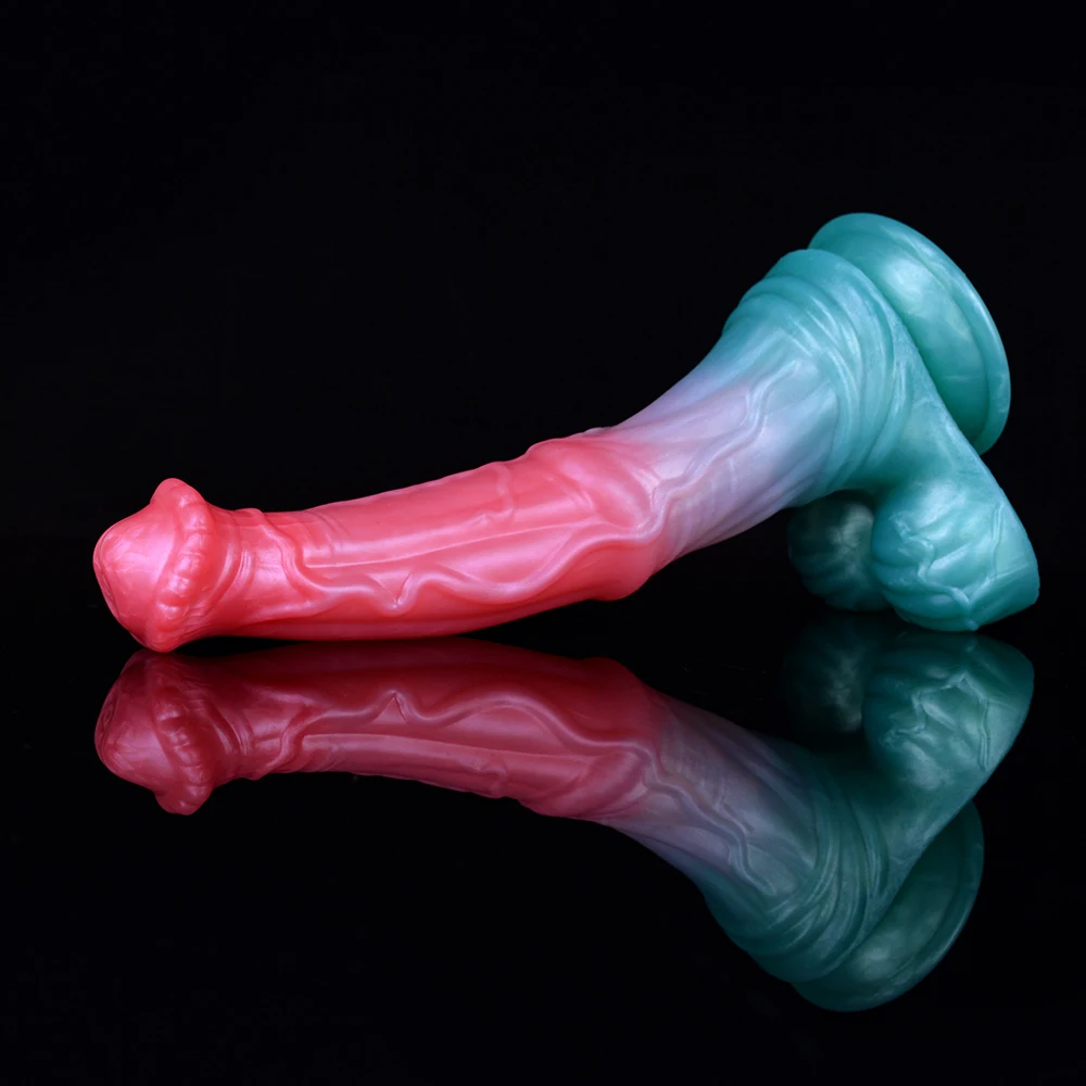 NNSX Soft Horse Dildo Fantasy Penis with Suction Cup Prostate Massager G-spot Stimulate Anal Dilator Sex Toys for Women Men