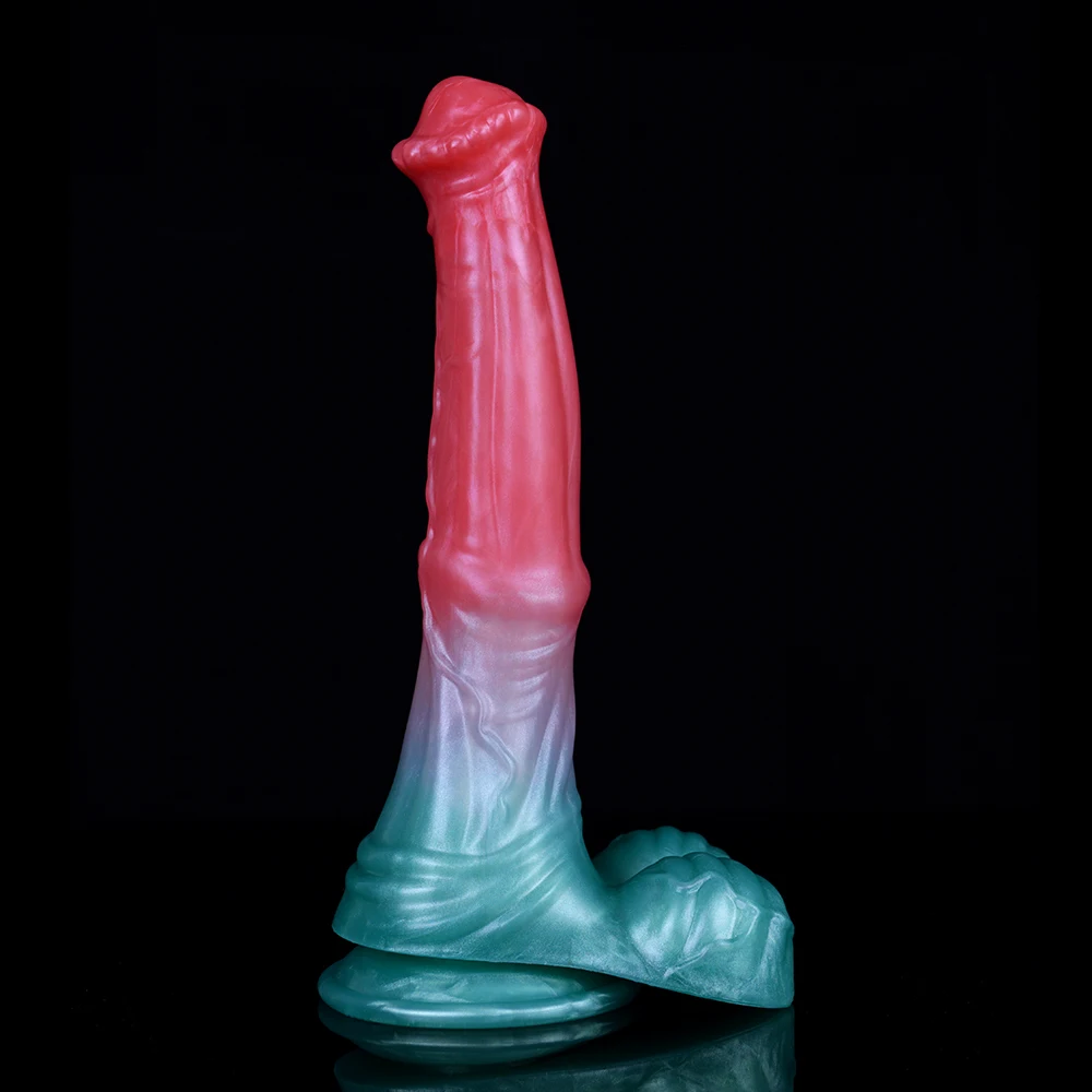 NNSX Soft Horse Dildo Fantasy Penis with Suction Cup Prostate Massager G-spot Stimulate Anal Dilator Sex Toys for Women Men