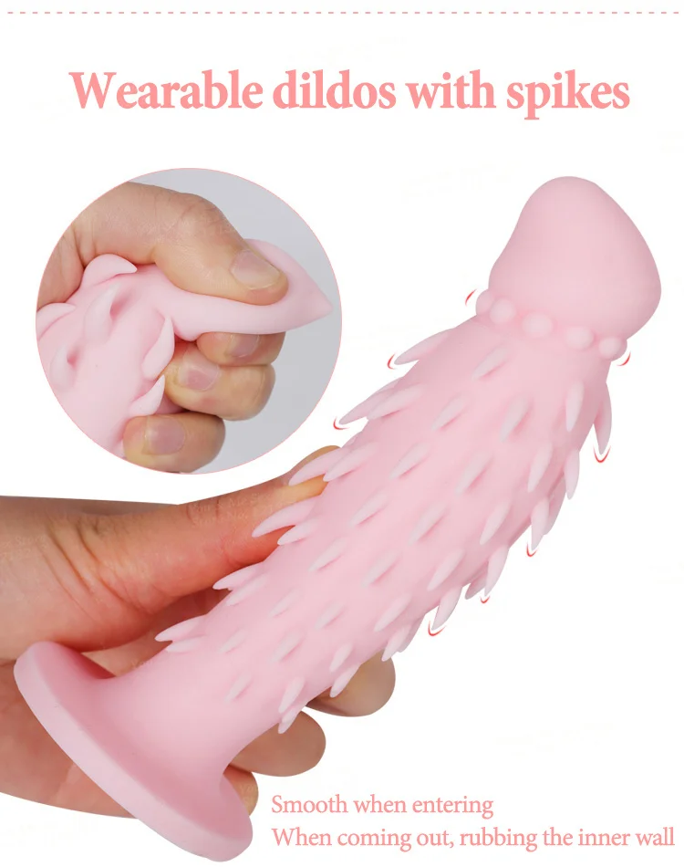 2023 Spike Anal Dildo Silicone Wearable Strapon Penis for Lesbian Penis Pants Prostate Massage Butt Plugs Sex Toys For Men Women