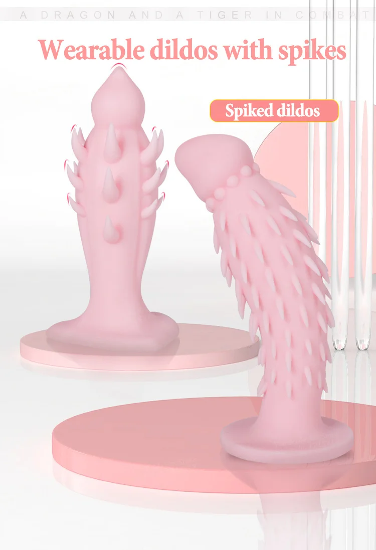 2023 Spike Anal Dildo Silicone Wearable Strapon Penis for Lesbian Penis Pants Prostate Massage Butt Plugs Sex Toys For Men Women