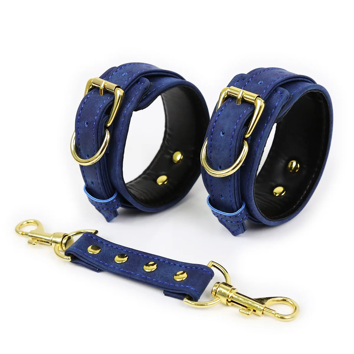 Thierry 4 Pcs/Set PU Leather Handcuffs Leg Cuffs Waist Belt Bondage Restraints Set ,BDSM Sex Toys for Couples Adult Games