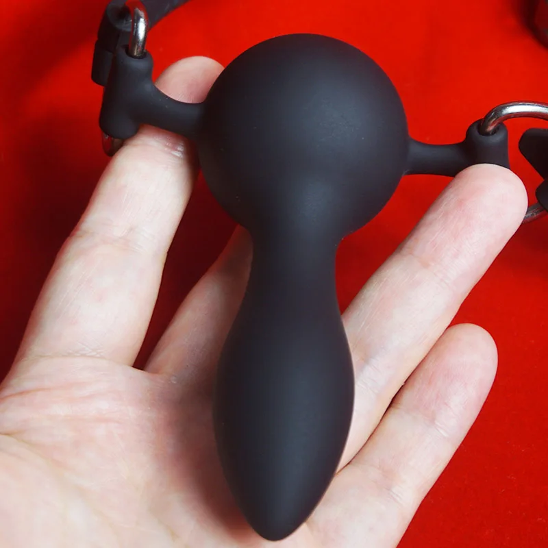 Medical Silicone Dildo Reversible Mouth Gag,BDSM Slave Penis Gags Ball Deep Throat,Bondage Restraints,Sex Toys for Couples Games