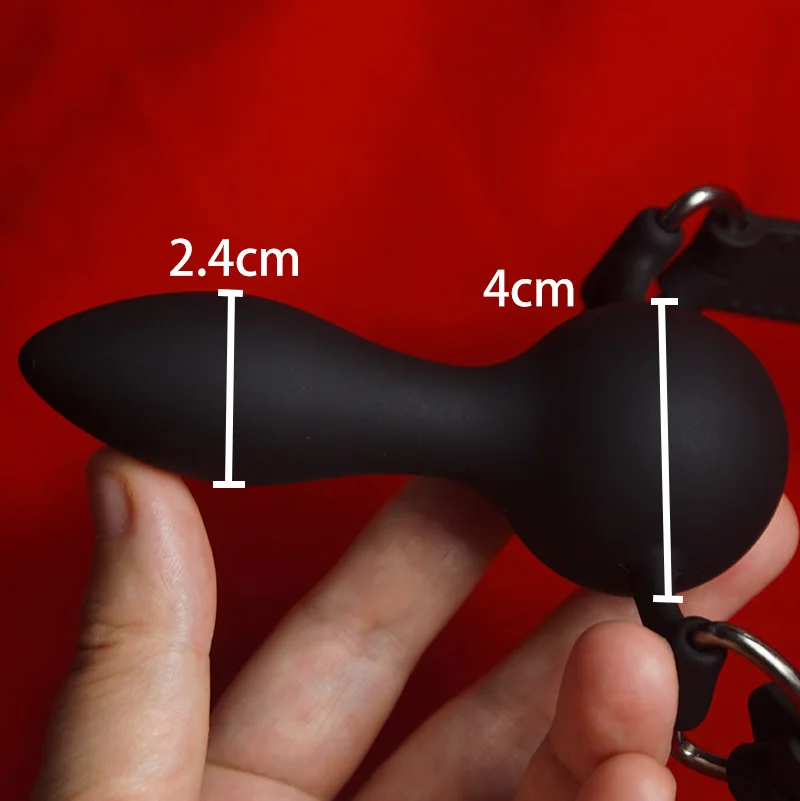 Medical Silicone Dildo Reversible Mouth Gag,BDSM Slave Penis Gags Ball Deep Throat,Bondage Restraints,Sex Toys for Couples Games