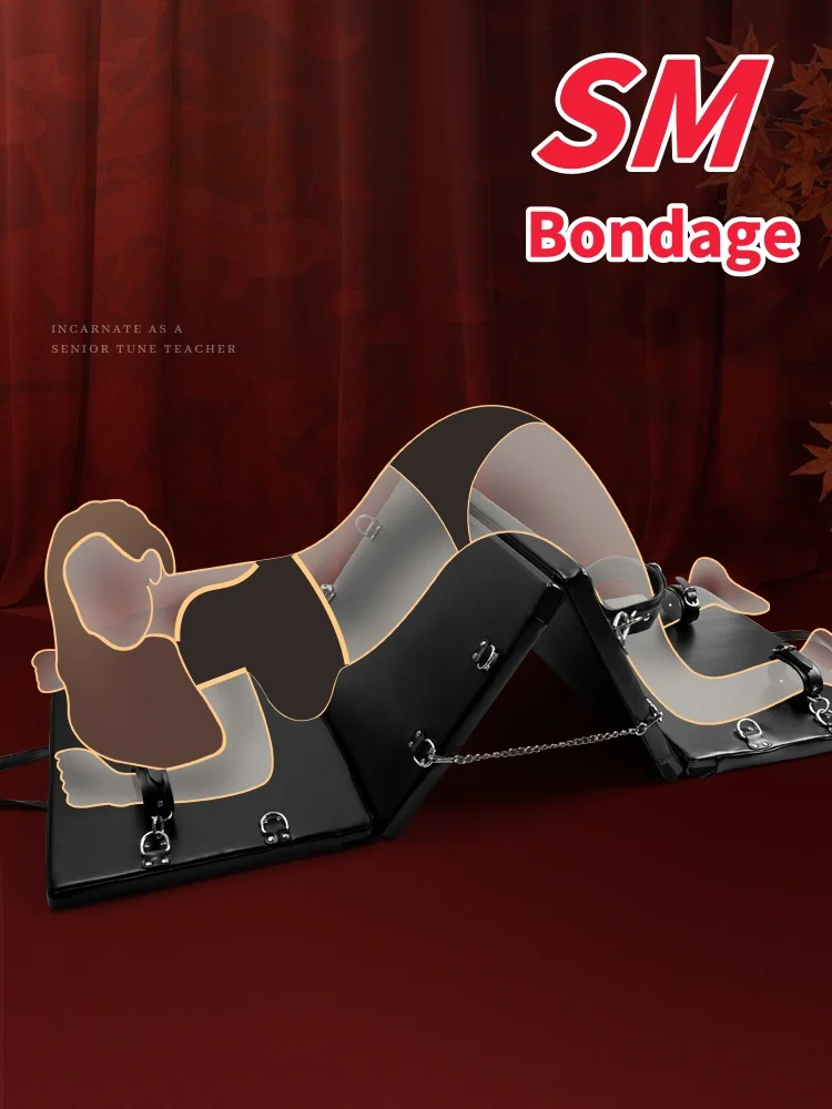 Adult SM Sex Toy mattress Kits Bondage Gear Sex Game for Couples Collar Butt Erotic Blindfold Whip leather Game