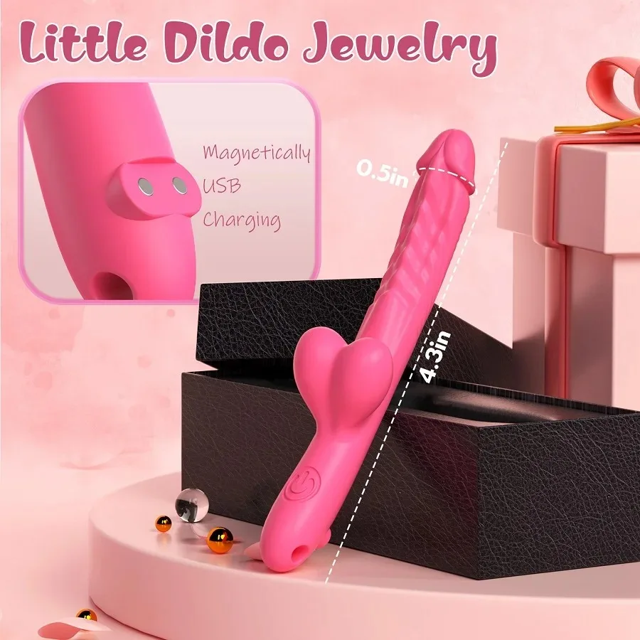 Female Stimulated Little Jewelry Dildo Bullet Massage Stick Powerful Vibration Masturbator Flirting Adult Sexual Toys for Women