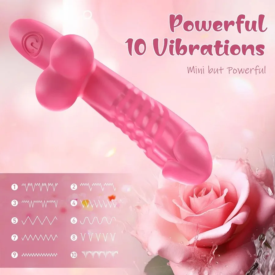 Female Stimulated Little Jewelry Dildo Bullet Massage Stick Powerful Vibration Masturbator Flirting Adult Sexual Toys for Women