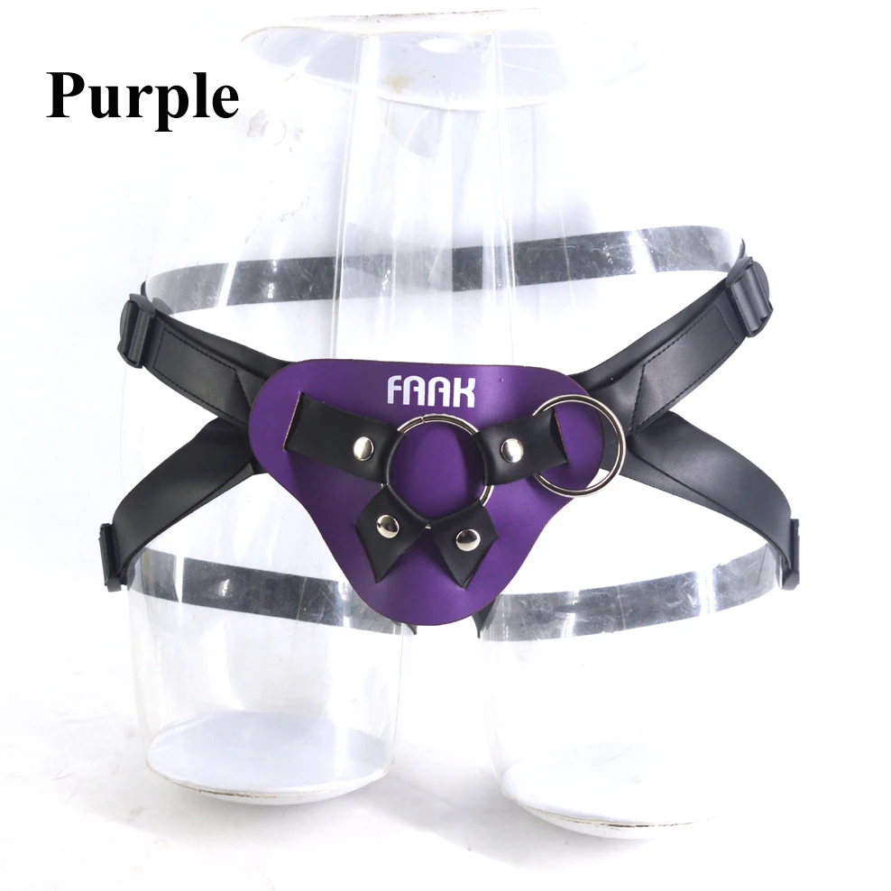 FAAK Harness Strap-ons Bottom Leather Strap on Dildo penis Adjustable Bondage Sex Toys For Women lesbian Sex Products sex shop