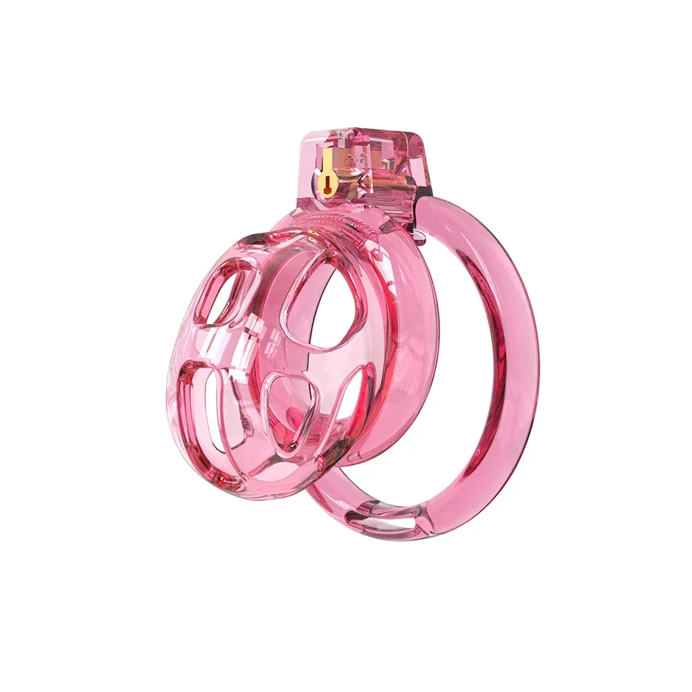 Super Soft Silicone Chastity Cage with 6 Size Base Rings Hidden Lower Body Device Comfortable Cock Cage for Adult Intimate Play