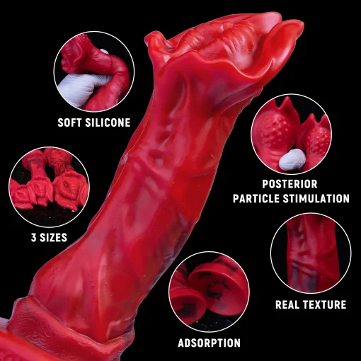 Vibrador Dragão Vermelho Red Dragon Dildo - Image 3