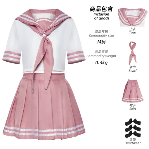 Cosplay Uniforme Escolar Japonês Marinheiro Student School Sailor Uniform - Image 6