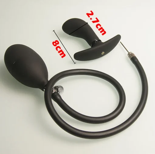 Plug Anal Inflável Silicone Inflatable Anal Butt Plug Pump - Image 6