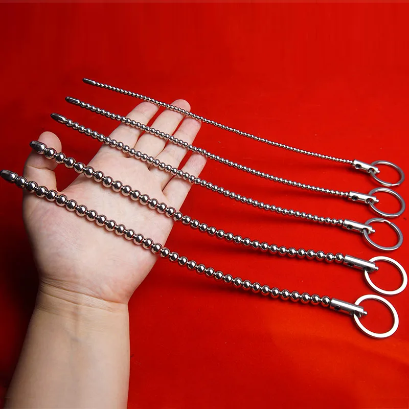 Urethral Sounding,Electro Bdsm Beads Urethra Dilator Catheter Stainless Steel,E stim E-stim Sex Penis Plug