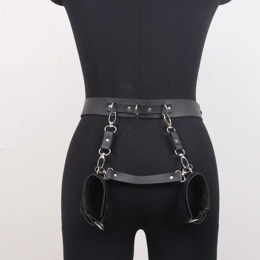 Handcuffs Sex Toys PU Leather Body Harness Cuffs Bondage Straps BDSM Kit Erotic Adult Sex Toys For Couples Party Sexy Accessorie