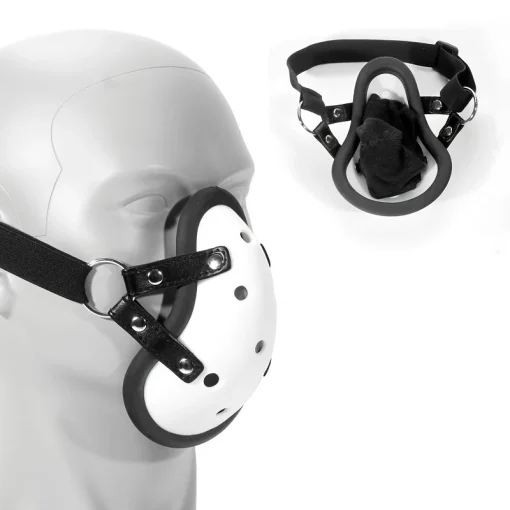 Máscara de Arnês Mordaça Headgear Mask Gag BDSM