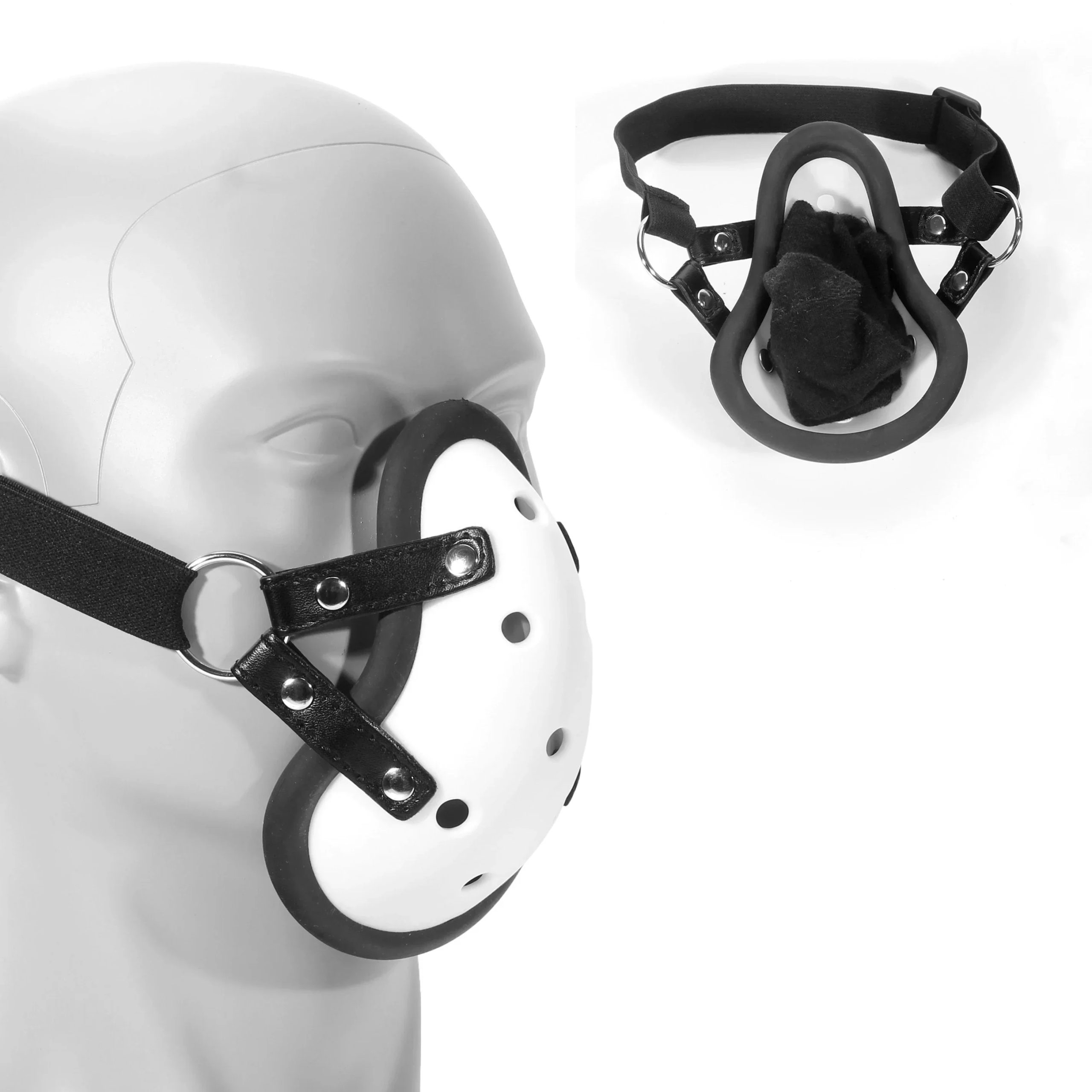 Headgear Mask Gag, BDSM Bondage Silicone Pussy Gag Balls, Submissive Toys for Couples, Sex Toys for Adult Play Маски Для Секса́