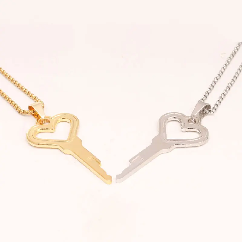 Heart Shaped Chastity Key Necklace Accessory Cages Integrated Locks Key Holder Sex Toys Adult Games Gifts