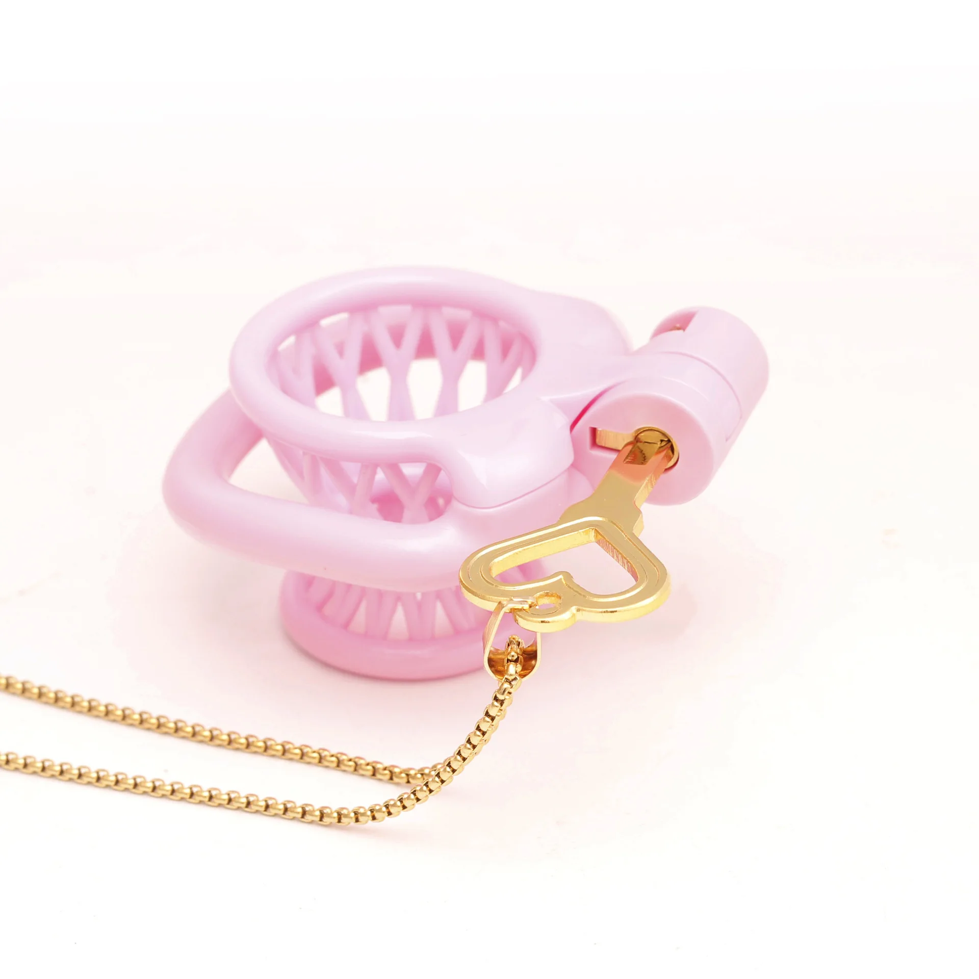 Heart Shaped Chastity Key Necklace Accessory Cages Integrated Locks Key Holder Sex Toys Adult Games Gifts