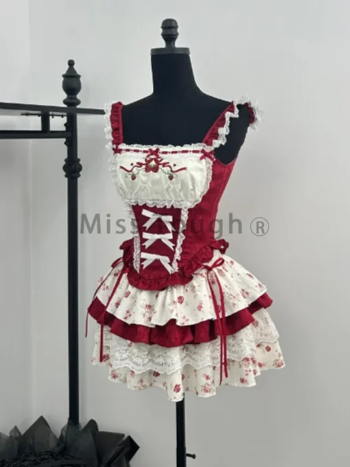 Conjunto Lolita France Vintage Top + Skirt - Image 5