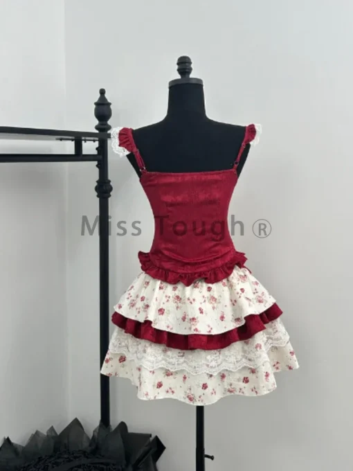 Conjunto Lolita France Vintage Top + Skirt - Image 6